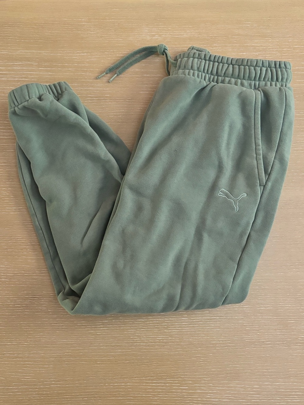 Puma Olive Green Fleece Joggers